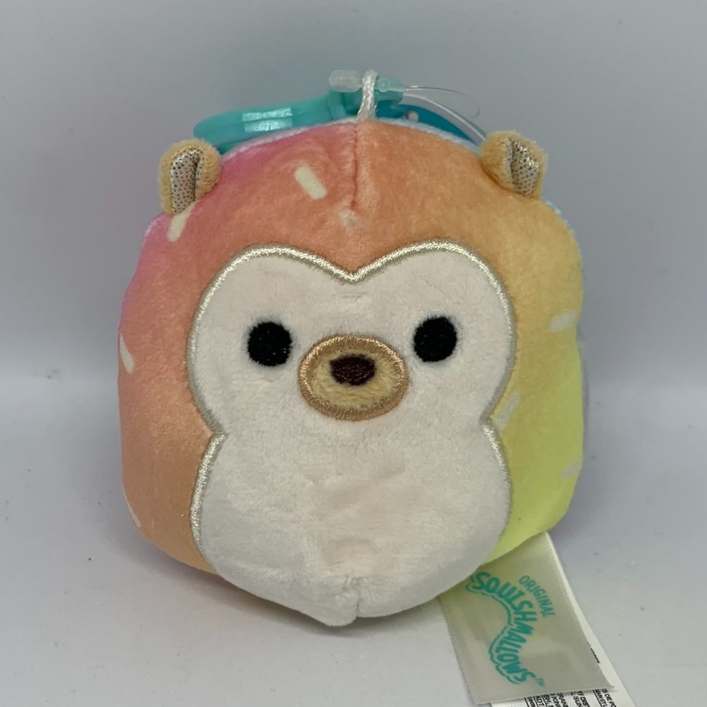 Squishmallows Bowie the Hedgehog 3.5" Clip on Stuffed Plush - AU Exclusi…